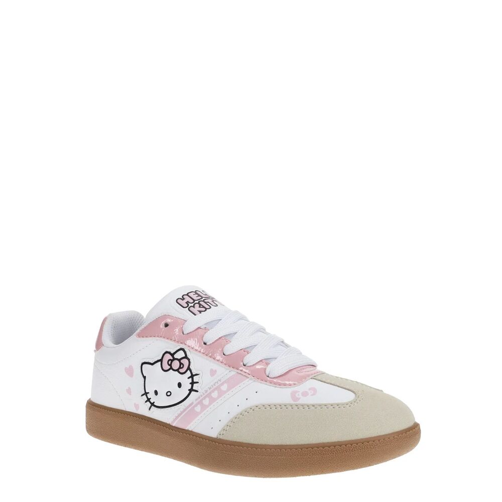 Sanrio Hello Kitty Women's Casual T-Toe Sneakers White Pink Size 8 NWT